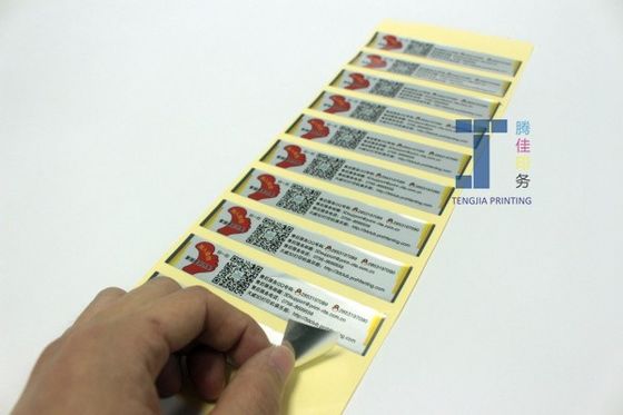 Etiquetas de pegatinas metálicas de oro plateado resistentes a los rayos UV
