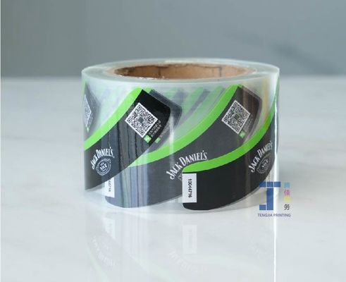 Hojas de rollo Embalaje Etiqueta de etiqueta de vinos Impresión a todo color