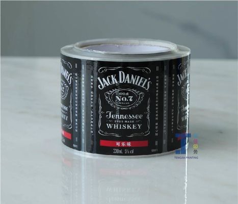 Etiquetas de botellas de vino personalizadas en forma mate