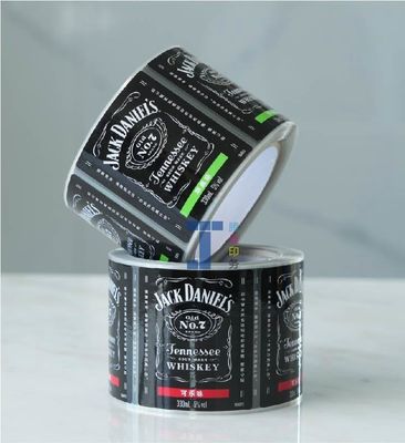 Impresión digital pegatinas personalizadas para botellas de champán