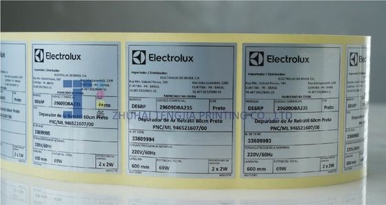 Tamaño personalizable Etiquetas eléctricas de advertencia para notificaciones de seguridad
