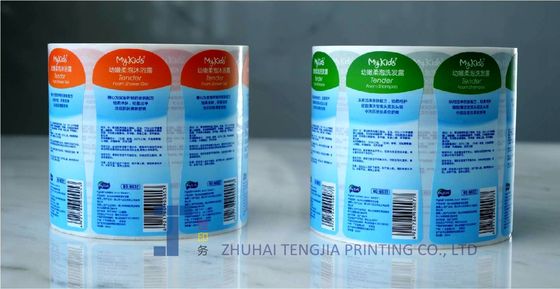 Adhesivos de botellas de champú personalizados