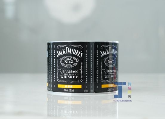 Etiqueta adesiva permanente de vinos personalizados Etiquetas de botellas de alcohol en rollos