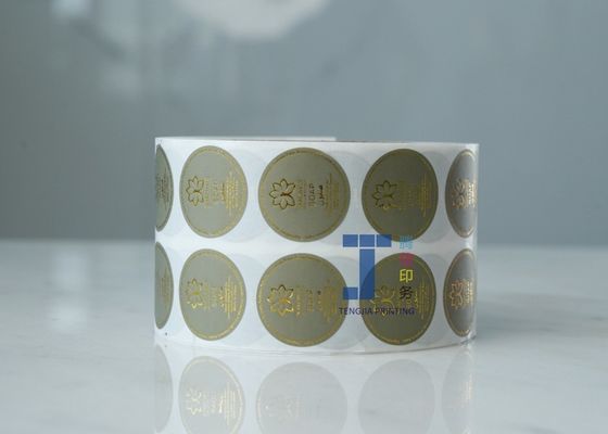 Etiqueta de pegatina de papel Kraft personalizada de forma redonda con offset impreso