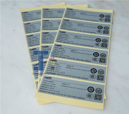 Tamaño personalizable Etiquetas eléctricas de advertencia para notificaciones de seguridad