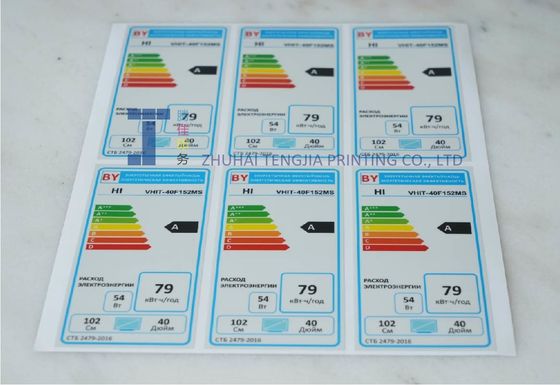 Adesivo electrónico de producto extraíble con impresión digital
