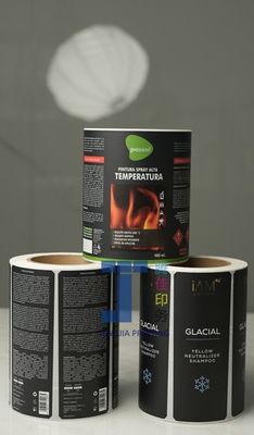 Etiquetas de botellas de champú impermeables personalizadas Etiquetas de gel de ducha duraderas