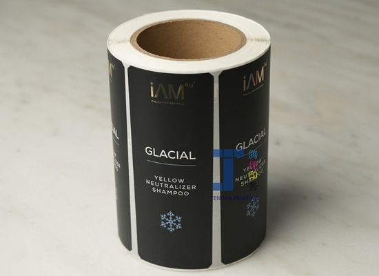 Etiquetas de botellas de champú impermeables personalizadas Etiquetas de gel de ducha duraderas