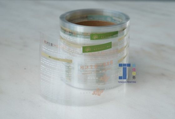 CMYK Color claro Adhesivos personalizados 50micron-150micron espesor