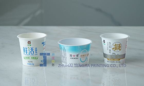 Etiquetas de plástico para helados en bañera Etiquetas de offset impresas