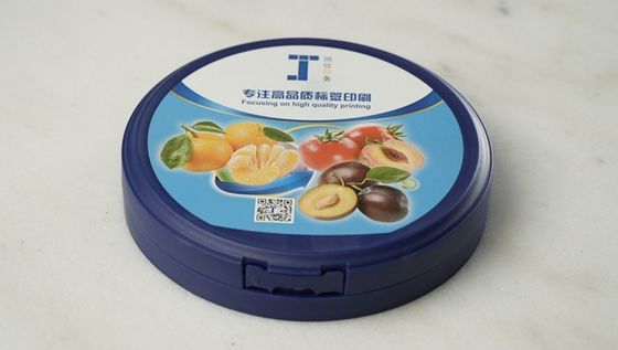 Etiquetas personalizadas de PP PE en molde para la tapa de la lata de leche en polvo