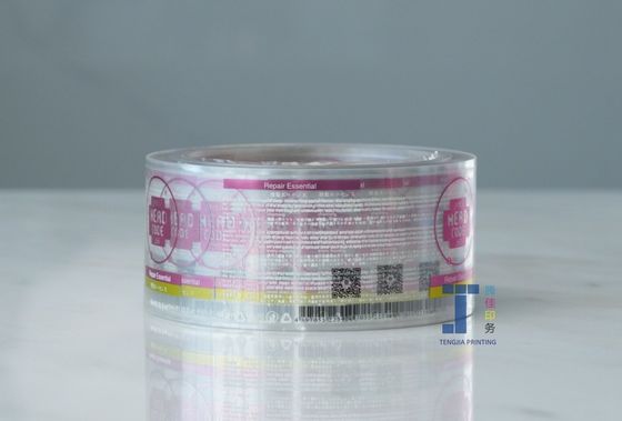 Adhesivos de plástico transparentes personalizables a prueba de agua
