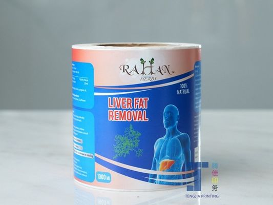 Etiqueta de estampado en caliente de PE para productos químicos diarios